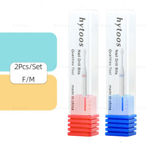 HYTOOS 3/32 1mm Mini Flame Diamond Nail Drill Bit Russian Cuticle Cleaner Under Nail Dead Skin Remover Safety Professional