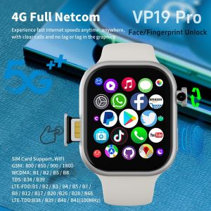 VP19 Pro Android Touch ID 5G Smartwatch 1580Mah Battery Smartwatch With 800W Pull-out Camera Free Download APP WIFI GPS Amoled