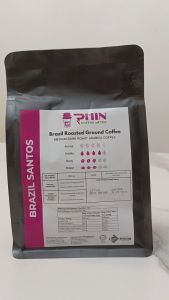 Halal Brazil Santos - Arabica Coffee - Medium Dark Roast - Ground Coffee - 250g