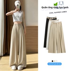 La Chapelle | Quần Culotte Lụa-Lanh Trắng Đáng Yêu Cho Phụ Nữ Bé Nhỏ