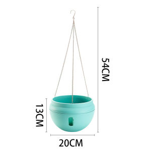 Sungmor Trồng Cây Treo Bằng Nhựa Màu Trắng Trong Nhà Ngoài Trời Bồn Hoa Hình Elip Treo Tự Hấp Thụ Nước Bồn Hoa Trang Trí