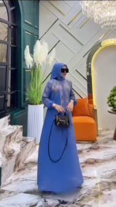 COD Alia Dress Ceruty Babydoll Bordir Dress Wanita Terbaru 2025 Kekinian Gamis Kondangan Viral Murah