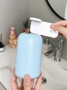 iLMH Magnetic Toothbrush Cup 304 Stainless Steel & PP Space Saving Wall Mount Upside Down Mouthwash Holder for Bathroom Home
