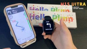 Hello Plum H15 Ultra 49mm นาฬิกา สมาร์ท จอ Amoled 1GB ข้อความท้องถิ่นเพลง กันน้ำ100% แจ้งเตือนได้ เก็บรูป รับประกัน