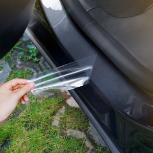 Suitable for 21-25 Tesla refreshed Model Y threshold protection film TPU glossy paint protection film scratch resistant