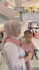 Gendongan Bayi Samping Instan Geos Busa Gen Two Premium 1 Layer RooBee Baby and Kids