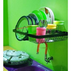 rak piring gelas dinding tempel tembok rak westafel