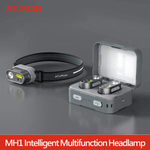 ATuMan DUKA MH1 Multifunctional Headlamp Kit USB Rechargeable Portable Powerful Led Cob Motion Sensor Headtorch Headlamp