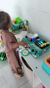MAINAN KOMPOR BISA NYALA KARAKTER FROZEN MAINAN EDUKASI ANAK