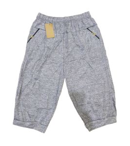 4XL Seluar 3 Suku Elastik Wanita Lady 3 Quarter Elastic Pant with Pocket Zip