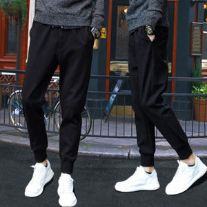Plus Size 150.00kg Ankle Banded Pants Male Spring and Autumn Thin Loose Sports Ninth Pants Sub American Style Trend Casual Pants 8