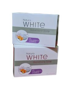 2 PCS. NaturaWhite Glutathione Collagen Soap with Vitamin E for Glowing and Healthy Skin