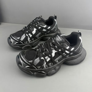 New Trendy Dad Shoes Thick Bottom Heightening Mens Casual Breathable All-Match Net Shoes White Sports Shoes for Men