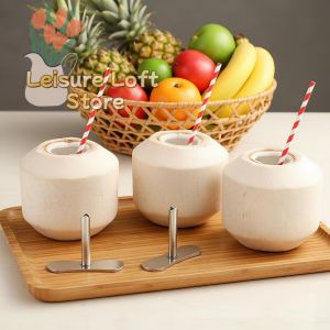 Stainless Steel Coconut Opener Zero Waste Reusable Cutting Tool Non-Toxic for Kitchen Eco Friendly Household Supplies