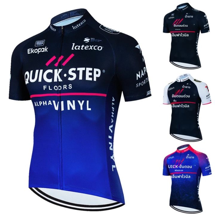 เสื้อเสื้อเจอร์ซีย์นักปั่นขี่จักรยานเสือภูเขา2024กีฬาแข่งฤดูร้อนเสื้อผ้ากางเกงขาสั้นจักรยานกลางแจ้งสำหรับผู้ชาย