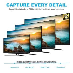 xiede | Cáp 8K Mini DisplayPort Sang DisplayPort DP1.4 60Hz Hai Chiều Cho Màn Hình MacBook Air - Truyền Video Độ Phân Giải Cao