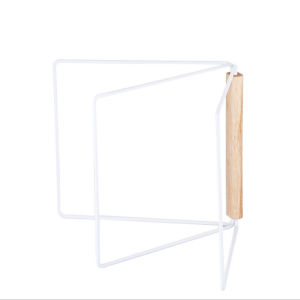 Iron Vertical Foldable Drying Rag Storage Rack Table Top Dishcloth Draining Rack Towel Rack Cleaning Cloths Rack