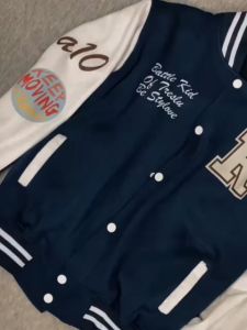 Jaket Varsity Anak Baseball Model Kancing Cewek Cowok INISIAL R TERBARU gratis ganti inisial Jaket Bomber Bahan Fleece Tebal Pakaian Sehari Hari S M L XL XXL Jaket Anak Polos