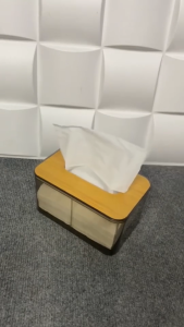 Tempat Kotak Tisu Kayu Transparan Aesthetic Tempat Tissue Kamar Mandi Dapur Modern