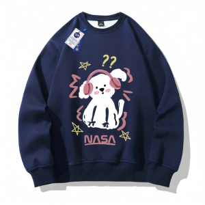 Couple Street Fashion Round Neck Casual Sweatshirt