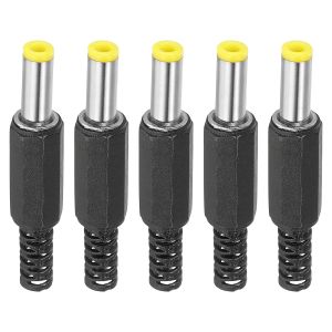 5.5x2.5mm/5.5x2.1mm DC Male Connector Jack Solder Adapter DIY DC Barrel Connectors Replacement 5/10/20pcs