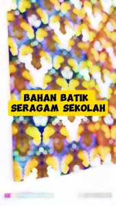 Kain Batik Seragam Sekolah SD/SMP/SMA BS04 Warna Merah/Biru