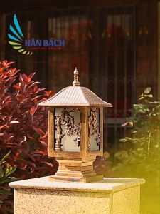[HCM]đèn trụ cổngđèn gắn cột trụđèn trụ quanh nhàđèn trụ bờ bao NHÔM ĐÚC