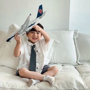 Sound-Controlled Assemble Simulation Airplane Model 30cm