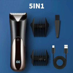 Máy Cạo Râu Điện Cho Nam Sạc USB Cạo Râu Cắt Tóc Mai Có Màn Hình Hiển Thị Pin Li-ion Máy Tẩy Lông Thân Thể