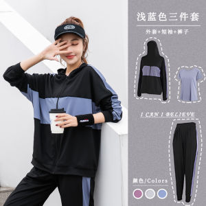 ICIB Sports Womens Set Running Outdoor Morning Run Quick Dry Large Size Fitness plus Size Yoga Badminton Clothing