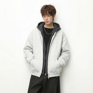 WUKONGYOUHUO | Vintage Loose Patchwork Hoodie Jacket for Couples