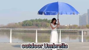 2.1M Outdoor Umbrella Garden Beach Parasol Umbrella heavy duty Sun Shade Round Patio Folding micromatic Umbrella tent