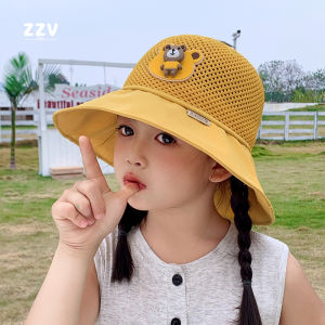 Childrens Summer Sun Protection Fishing Cap Breathable Large Brim UV Protection Hat for Boys And Girls Korean Trendy Style
