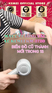 Máy cắt lông xù quần áo không dây Kemei KM-2720 thiết kế 6 lưỡi cắt thông dụng cắt lông xù nhiều loại vải - Chính hãng