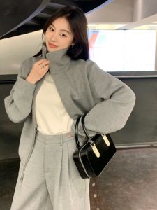 Boston Nữ Túi Xách Da Lộn Sang Trọng Da Túi Đeo Chéo Đơn Giản Thanh Lịch Túi Đeo Vai Thiết Kế Lụa Ví Nữ Luster