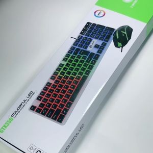 Bàn Phím Giả Cơ Gaming Kèm Chuột Có Dây Tích Hợp Led Bật Tắt Tùy Thích