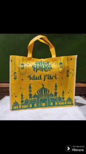 ITLOVE - Tas Hampers Lebaran Idul Fitri Goodie Bag Jumbo Tas Spundbond Hantaran Leberan