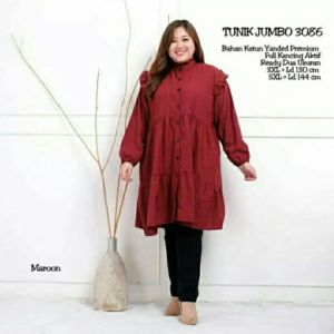 TUNIK JUMBO RAMPEL CANTIK LD 130