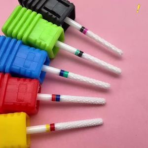 Ceramic Nail Drill BitsAcrylic Nail File Drill Bit for Manicure Pedicure Cuticle Gel Nail