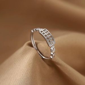 New Retro Abacus Ring for Women Trendy Niche Opening Adjustable Fashion Accessories