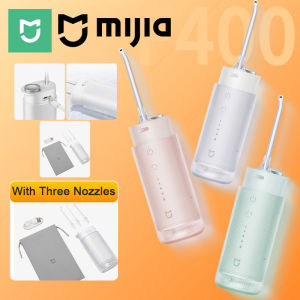MIJIA F400 Oral Irrigator Cordless Portable 4 Mode 200mL Rechargeable Flossers Pick IPX7 Waterproof Electric Oral Waterflosser