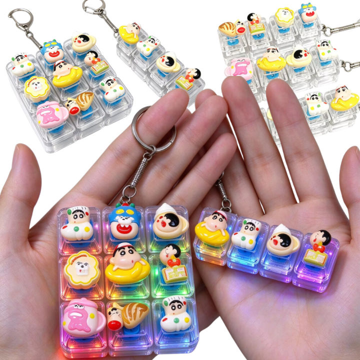 アクセサリー shin suken CRAYON SHINCHAN | Crayon Shin-chan Fidget Keychain Caps Clicker