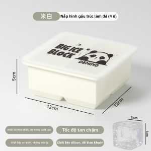 DEMING | Mô Hình Băng Rượu Whisky Silicone Dẻo Cỡ Lớn Chất Lượng Thực Phẩm