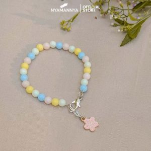 Korean Crystal Daisy Flower Tassel Bracelet Women Girl Bracelets Jewelry Accessories Autumn Series
