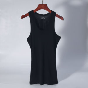 Áo Thun Cotton Nguyên Chất Mùa Hè Cho Nam Chạy Bộ Thể Dục Không Tay Áo Vest Cổ Tròn Dáng Ôm Không Cần Ủi