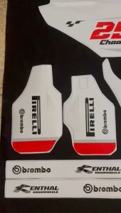 Decal New Dtracker 150 SUPERMOTO ELEGAN PUTIH MERAH D-A4-214