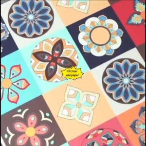 Kitchen Wallpaper selfadhesive waterproof fireproof oilproof pvctexture 5meters by 40cm and 5meters by 45cm