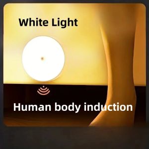 1pc Motion Sensor Night Light - Wireless LED Detector Lamp Automatic On/Off for Bedroom Staircase Closet and Room Decor