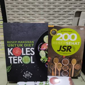 paket 2 buku JSR DAN RESEP MAKANAN UNTUK DIET KOLESTEROL