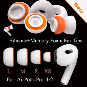 For Apple AirPods Pro 1/2 Memory Foam Ear Tips Silicone Ear Replacement Earphone Earpads Earbuds Ear Plug Cap